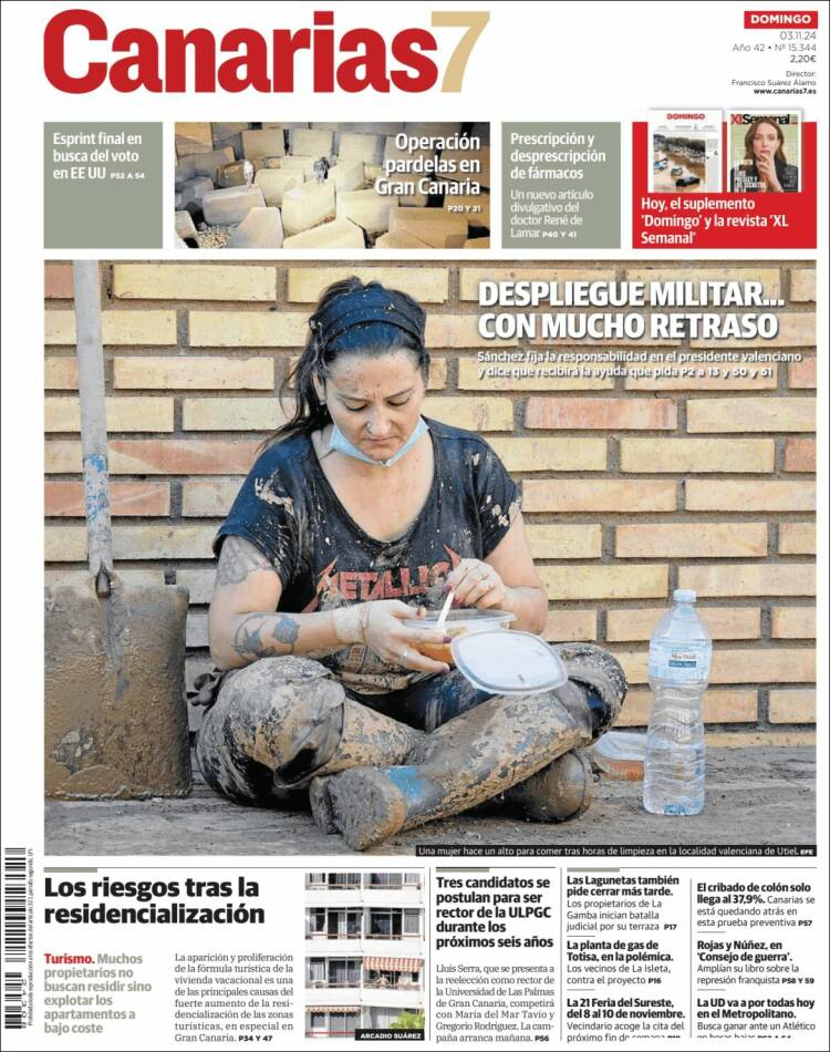 Portada de Canarias 7 (España)