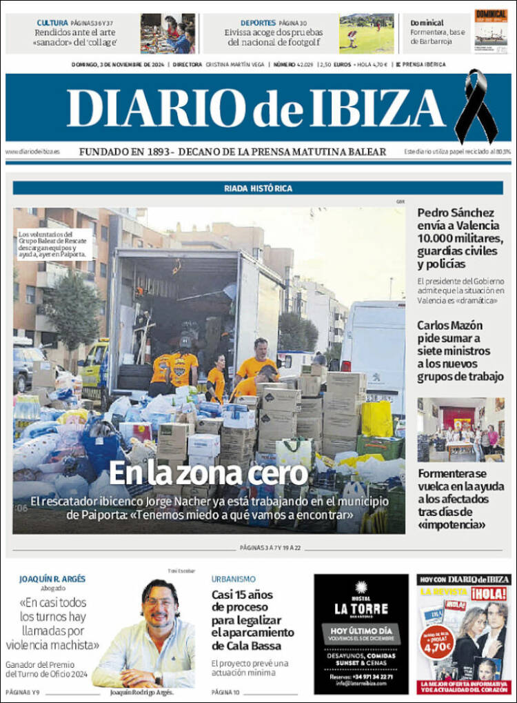 Portada de Diario de Ibiza (España)