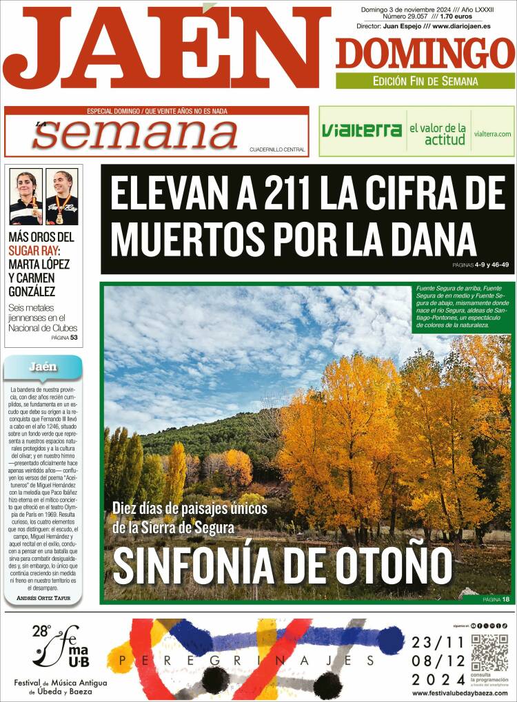 Portada de Diario Jaén (España)