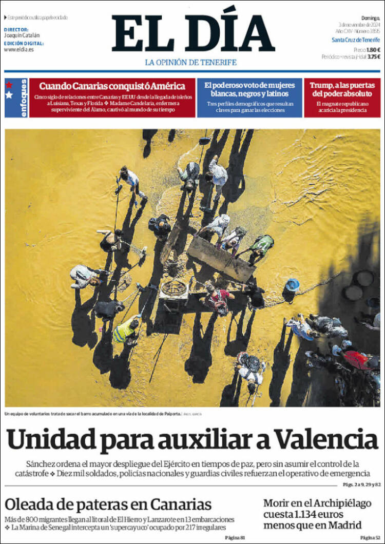 Portada de El Día (España)