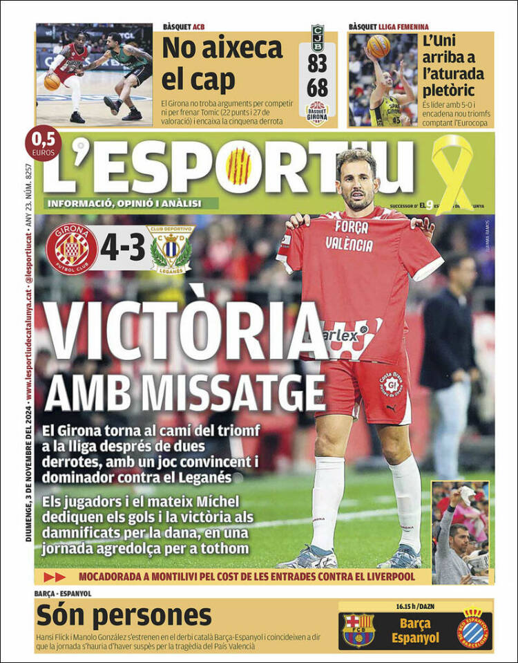 Portada de L'Esportiu : Girona (España)