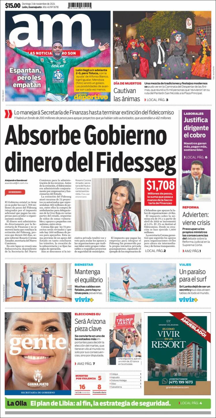 Portada de Al Día A.M. (M&eacute;xico)