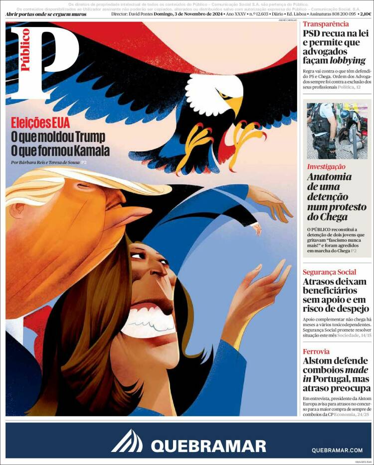 Portada de Público (Portugal)