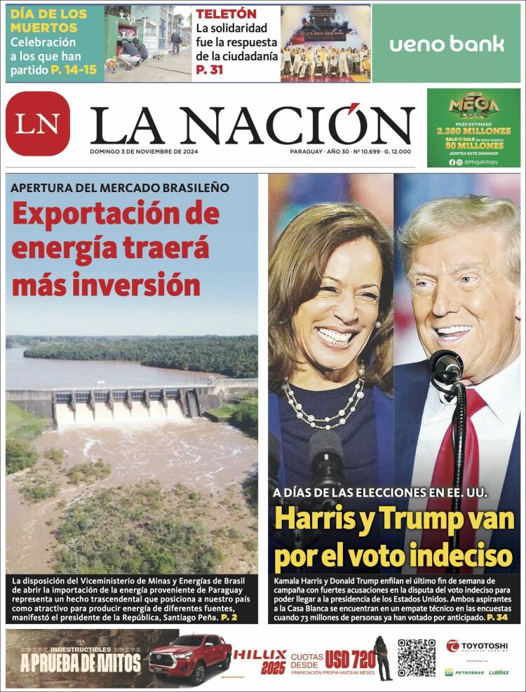 Portada de La Nación (Paraguay)