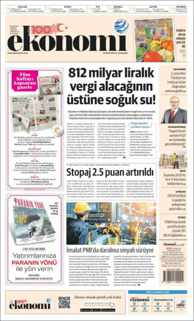 Portada de Dünya (Turqu&iacute;a)