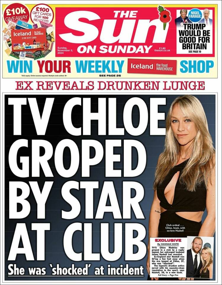 Portada de The Sun (Reino Unido)