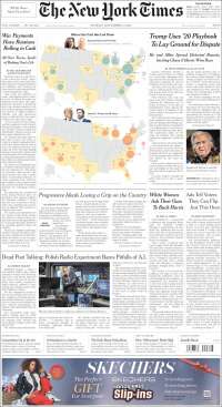 Portada de New York Times (USA)