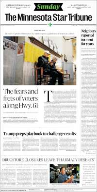 Portada de Star Tribune (USA)