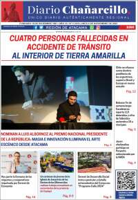 Portada de Diario Chañarcillo (Chile)