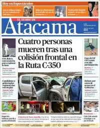 Portada de Diario de Atacama (Chile)