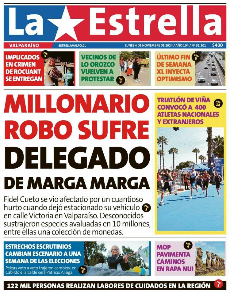 Portada de Estrella de Valparaiso (Chile)