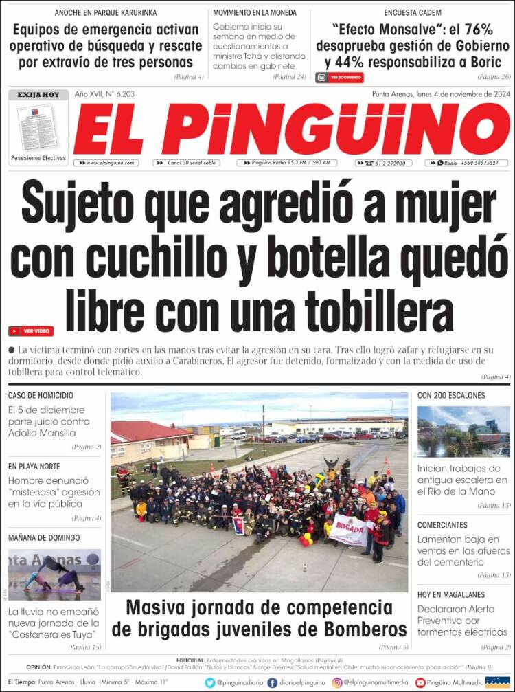 Portada de El Pingüino (Chile)