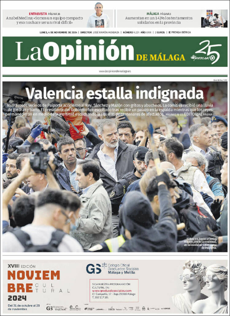 Portada de La Opinión de Málaga (Spain)