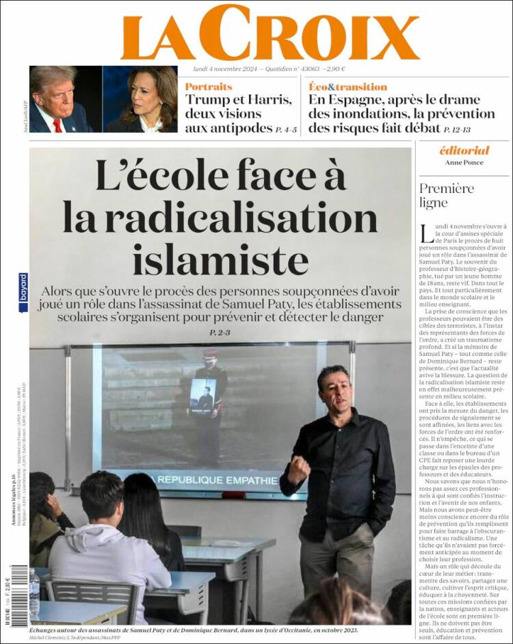 Portada de La Croix (Francia)
