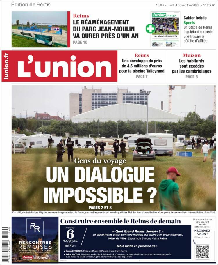 Portada de L'Union (Francia)