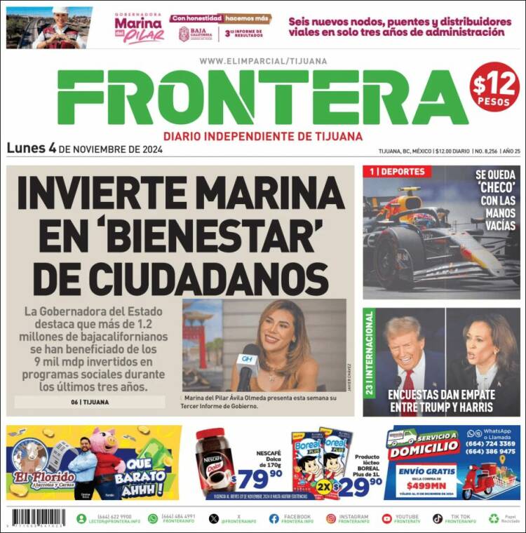 Portada de Frontera (México)