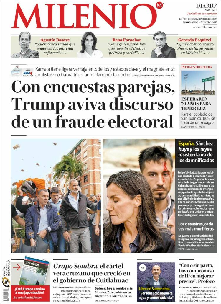 Portada de Milenio (México)