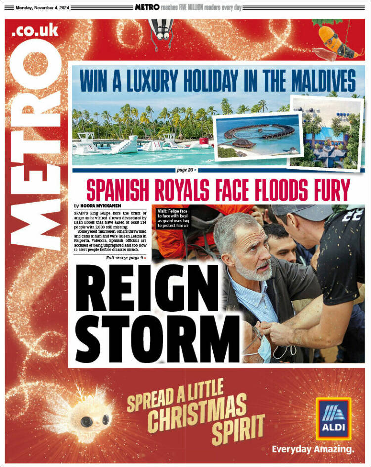 Portada de Metro (Reino Unido)