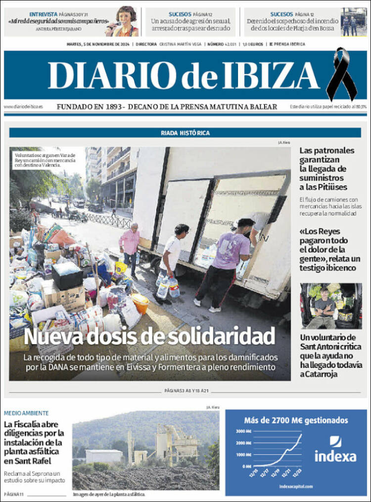 Portada de Diario de Ibiza (España)