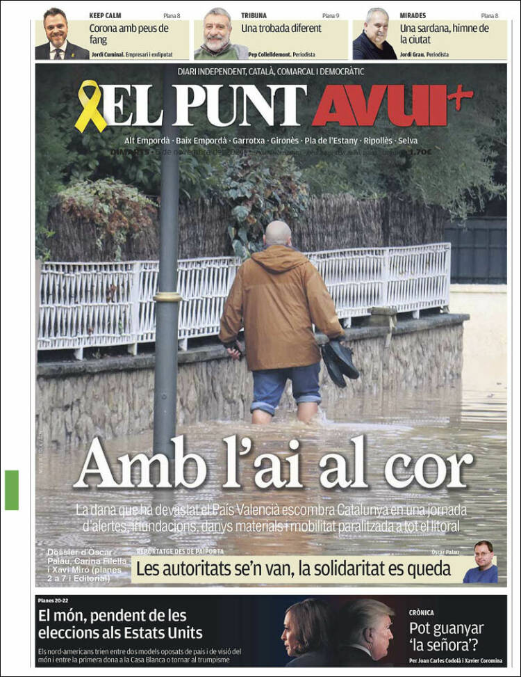 Portada de El Punt Avui - Girona (España)