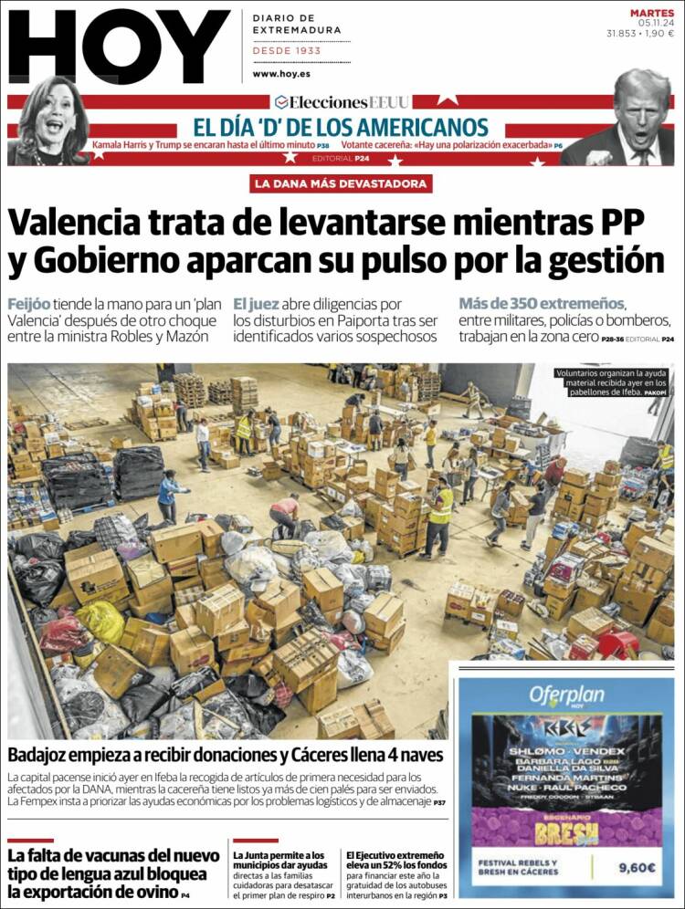 Portada de Hoy - Caceres (España)