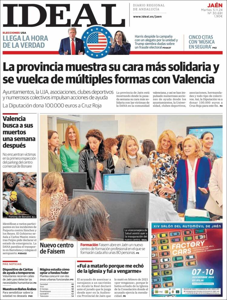 Portada de El Ideal de Jaén (España)