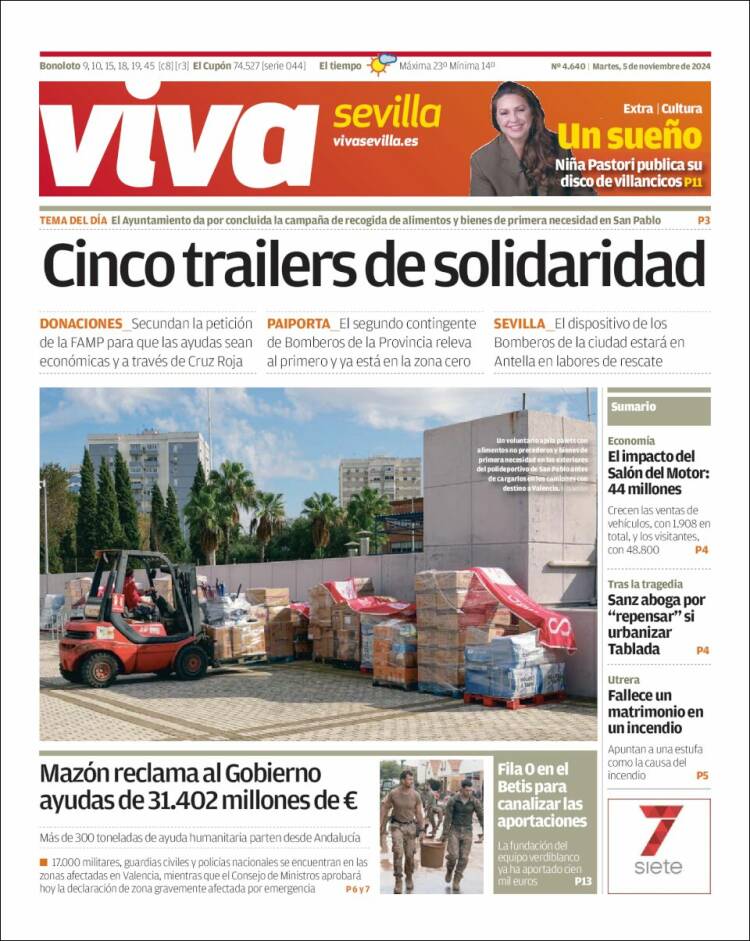 Portada de Viva Sevilla (España)