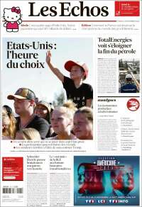 Portada de Les Echos (France)