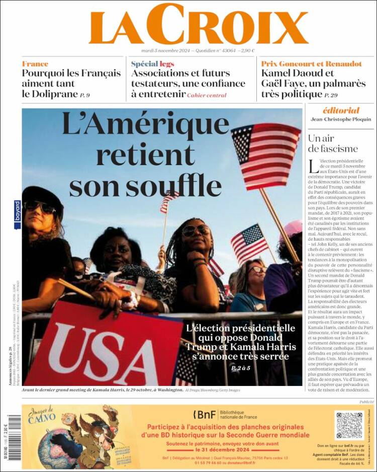 Portada de La Croix (France)