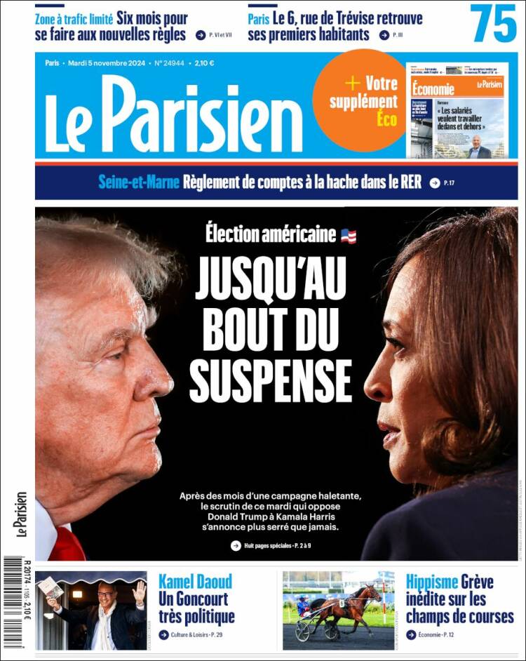 Portada de Le Parisien (France)