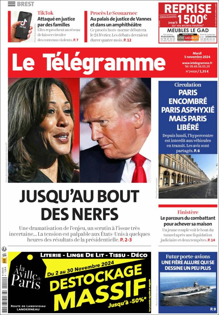 Portada de Télégramme (France)