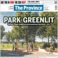 Portada de The Province (Canadá)