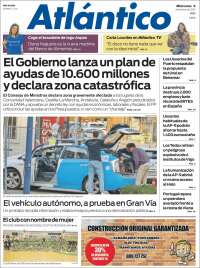 Portada de Atlántico Diario (España)