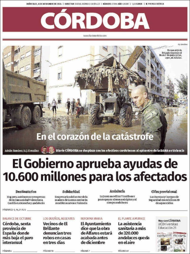 Portada de Diario de Córdoba (España)