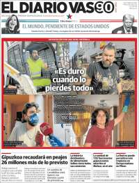 Portada de Diario Vasco (España)