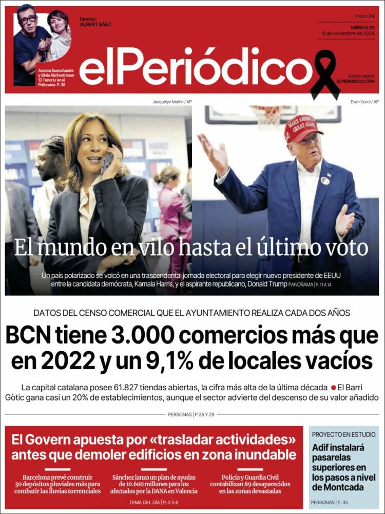 Portada de El Periódico (España)