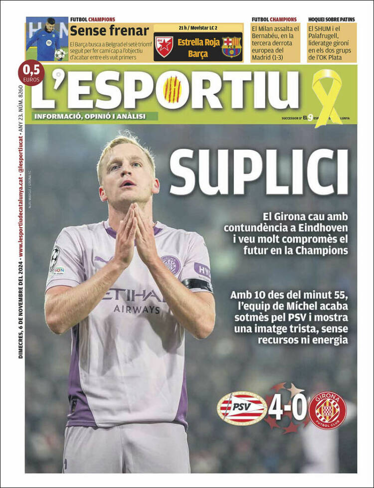 Portada de L'Esportiu : Girona (España)