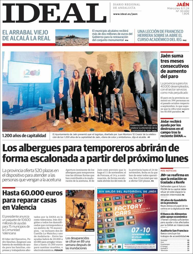 Portada de El Ideal de Jaén (España)