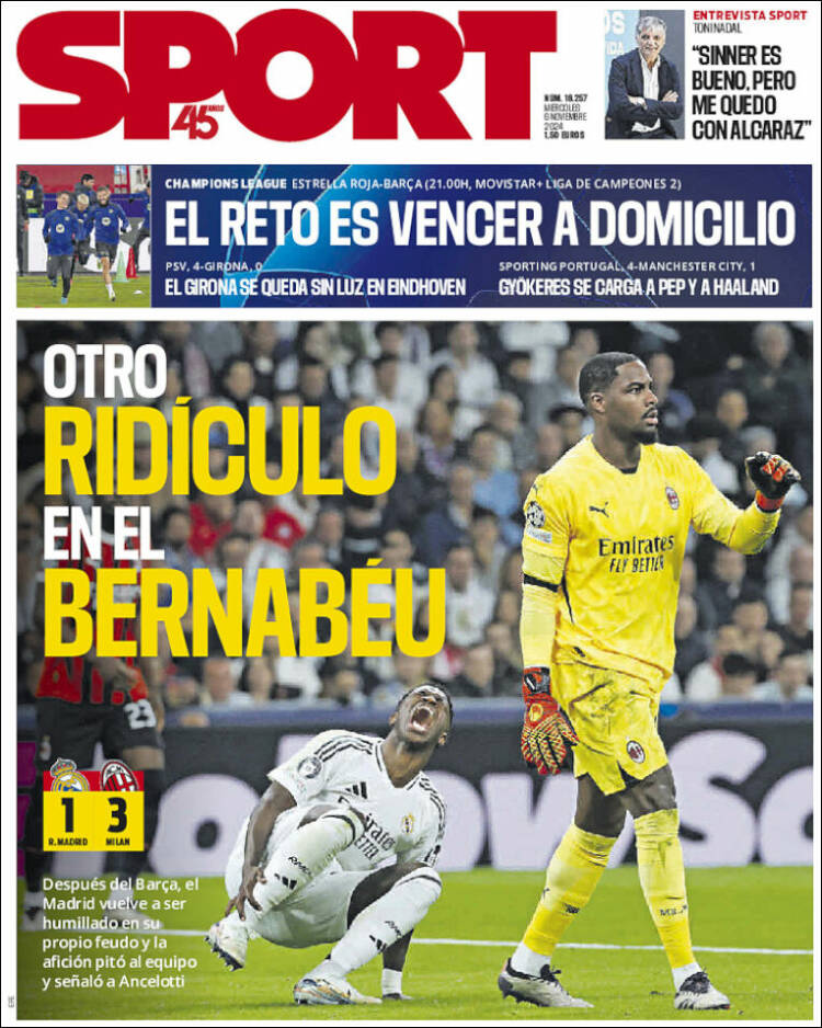 Portada de Sport (España)