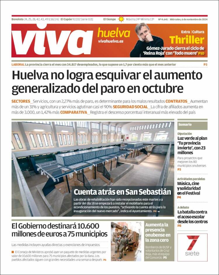 Portada de Viva Huelva (España)