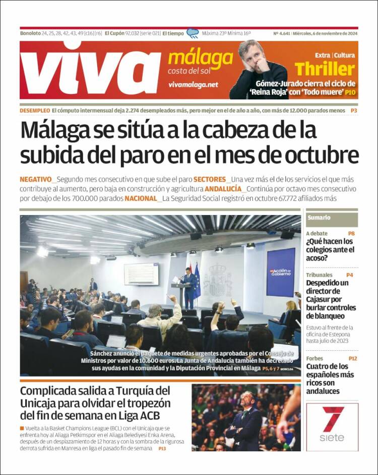 Portada de Viva Málaga (España)