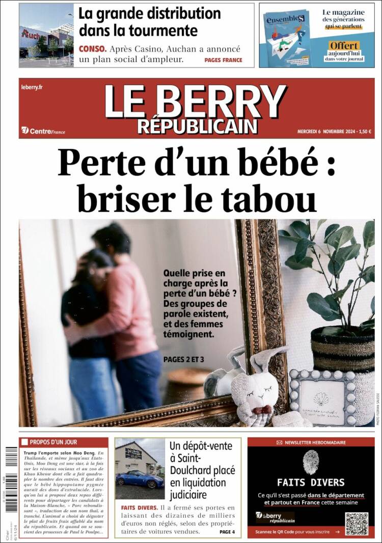 Portada de Berry Republicain (Francia)