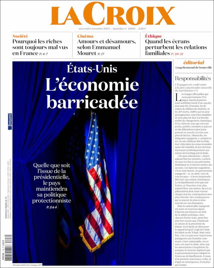 Portada de La Croix (Francia)