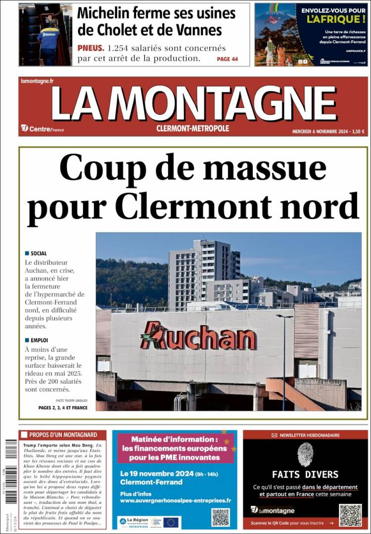 Portada de La Montagne (Francia)