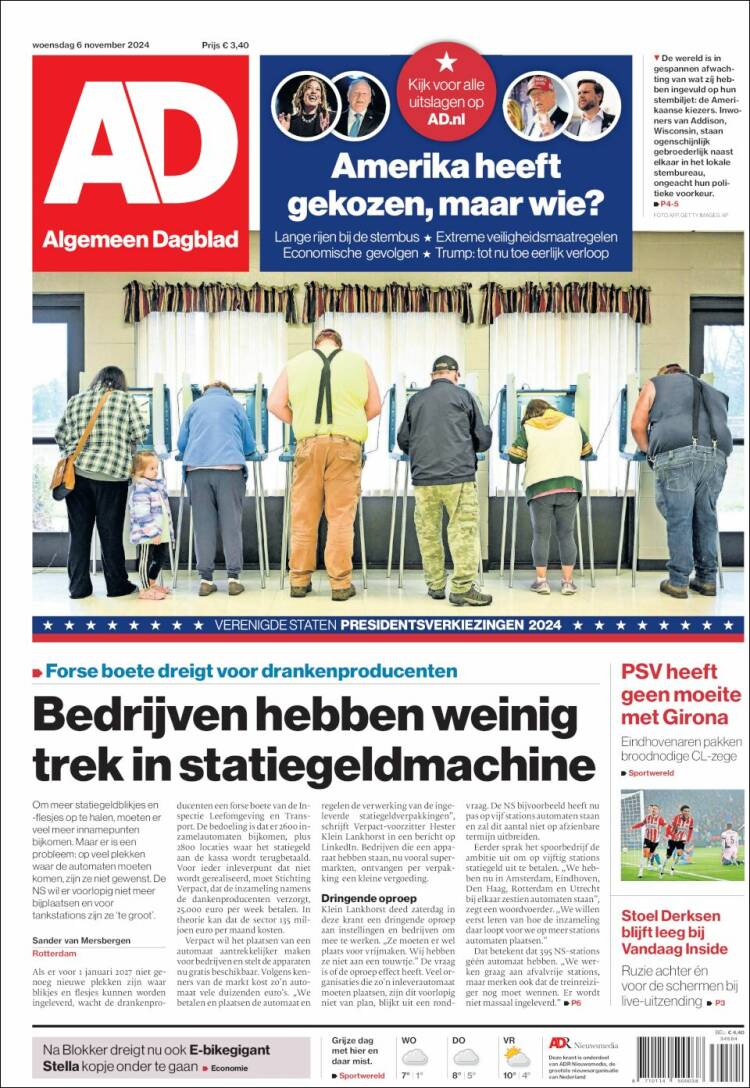 Portada de AD (Pa&iacute;ses Bajos)