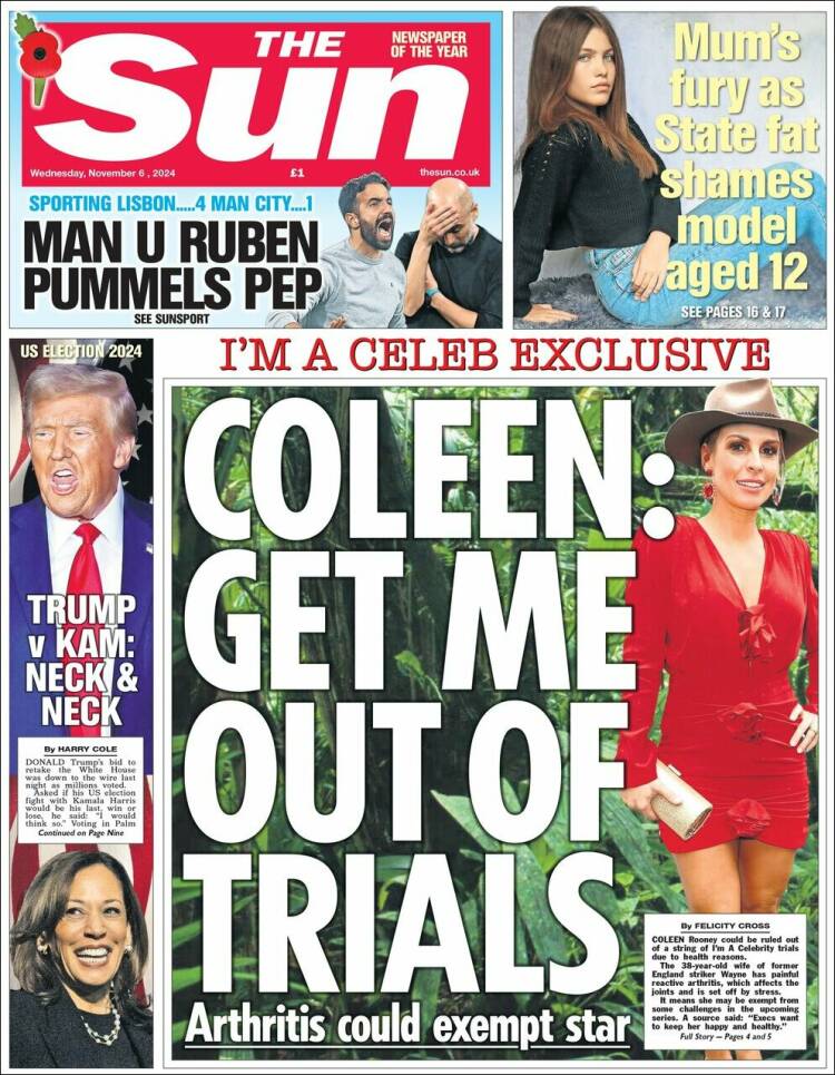 Portada de The Sun (Reino Unido)