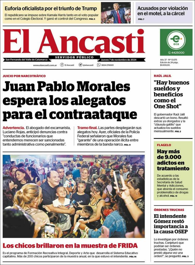 Portada de El Ancasti (Argentina)