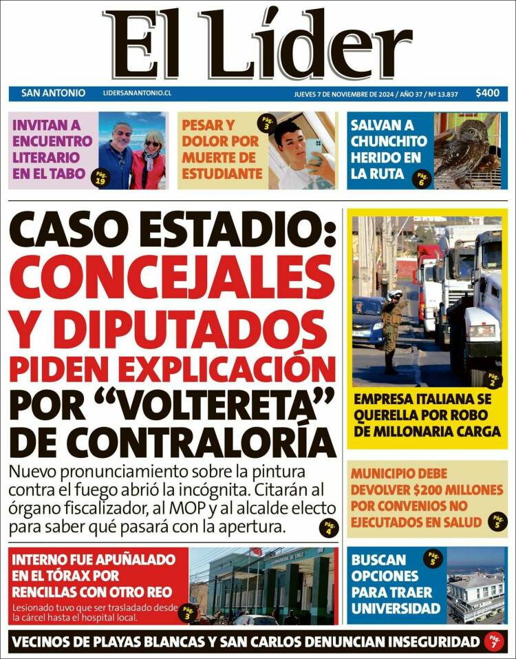 Portada de Lider de San Antonio (Chile)