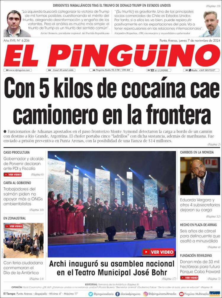 Portada de El Pingüino (Chile)