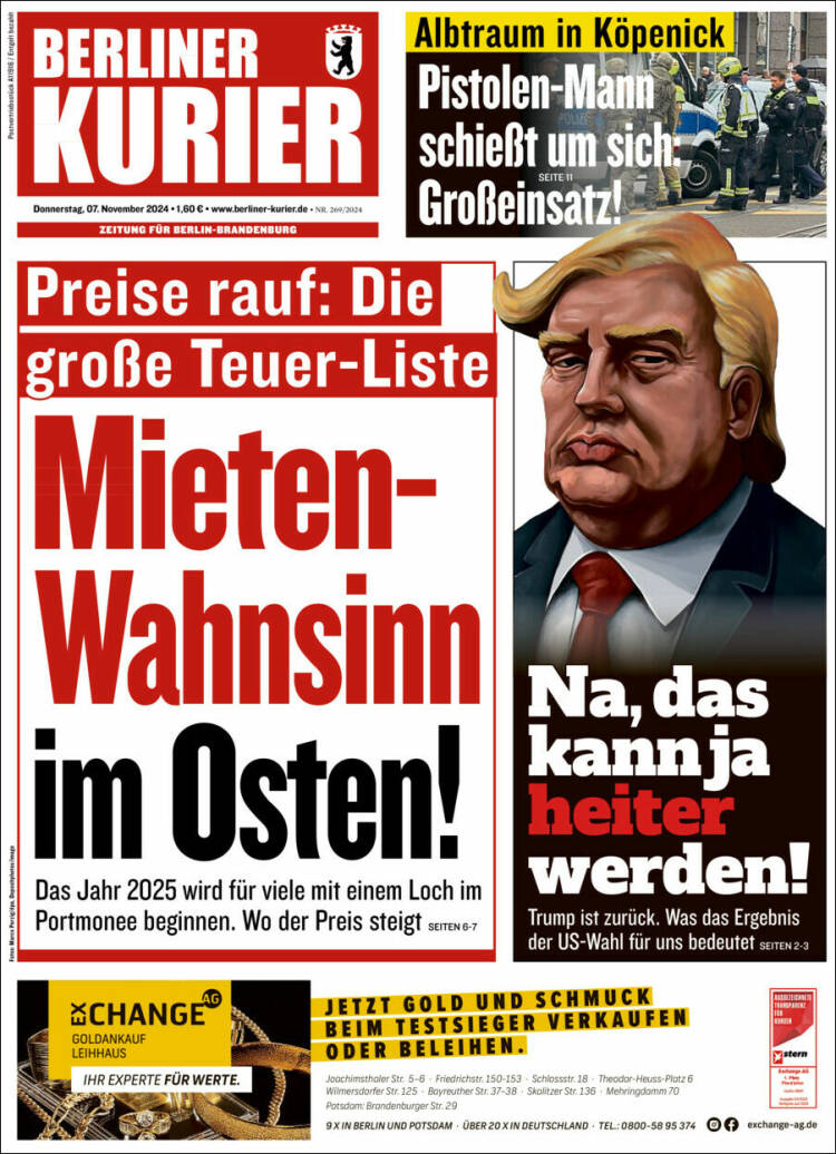 Portada de Berliner Kurier - Startseite BK (Alemania)